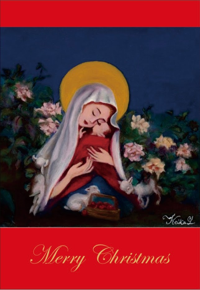 Blessings - Mary & Baby Jesus - Oil Painting - 10"x10"