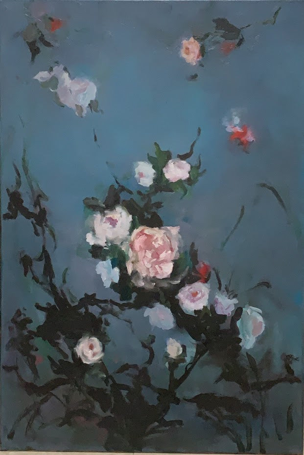 Peonies and Roses , 36 x24 inches, oil painting