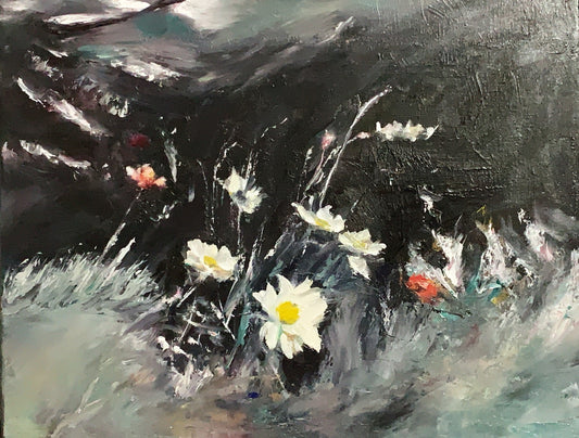 Wild Flowers - Oil Painting - 14"x11"