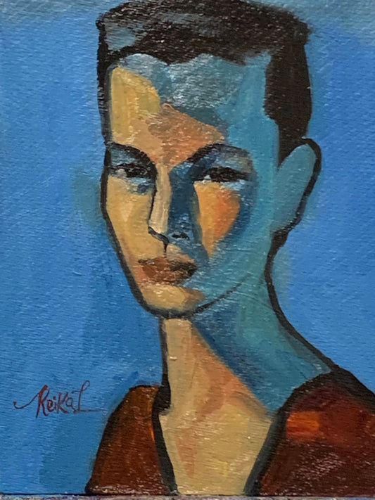 Blue - Oil Painting - 12"x10"