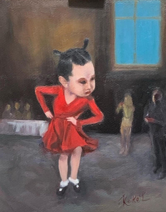 The Little Dancer. Oil painting on 20x16 on board