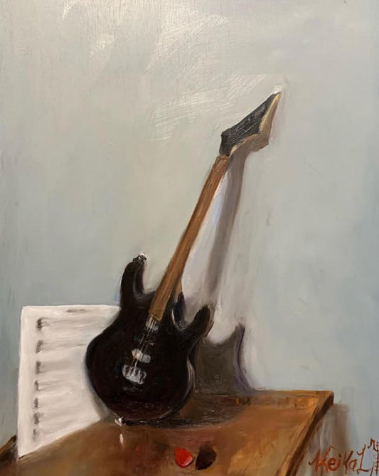 Rock’n Roll, Oil Painting on wood board, 16"x12"