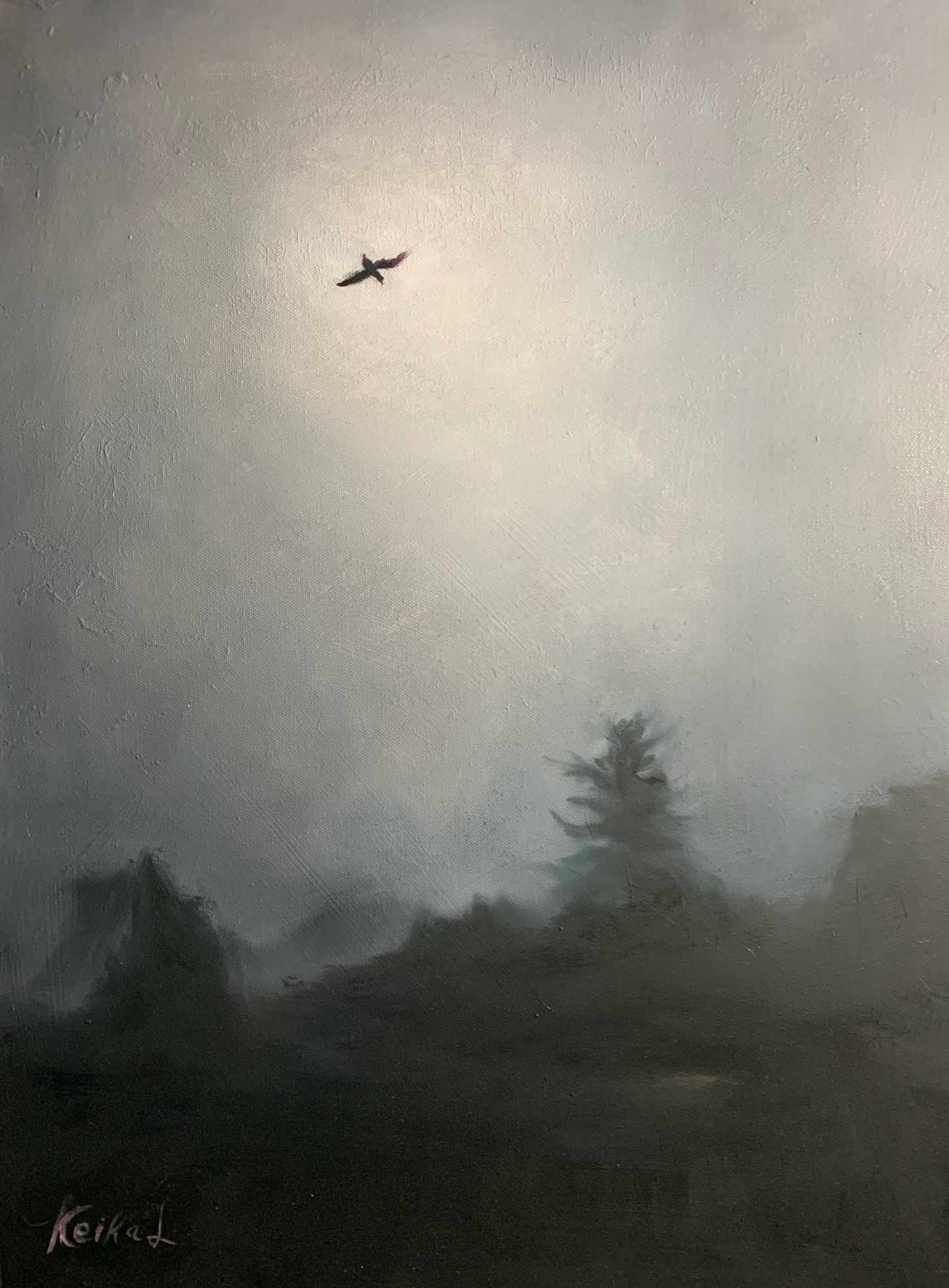Fly High The Eagle - Oil Painting - 24"x18"