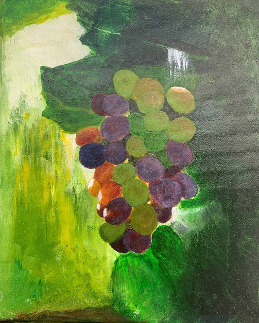 Grapes - Oil Painting - 10"x8"